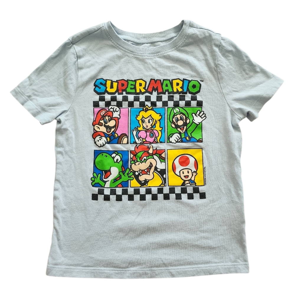 Old Navy Super Mario Bros Blue Graphic T-Shirt - Size 5T